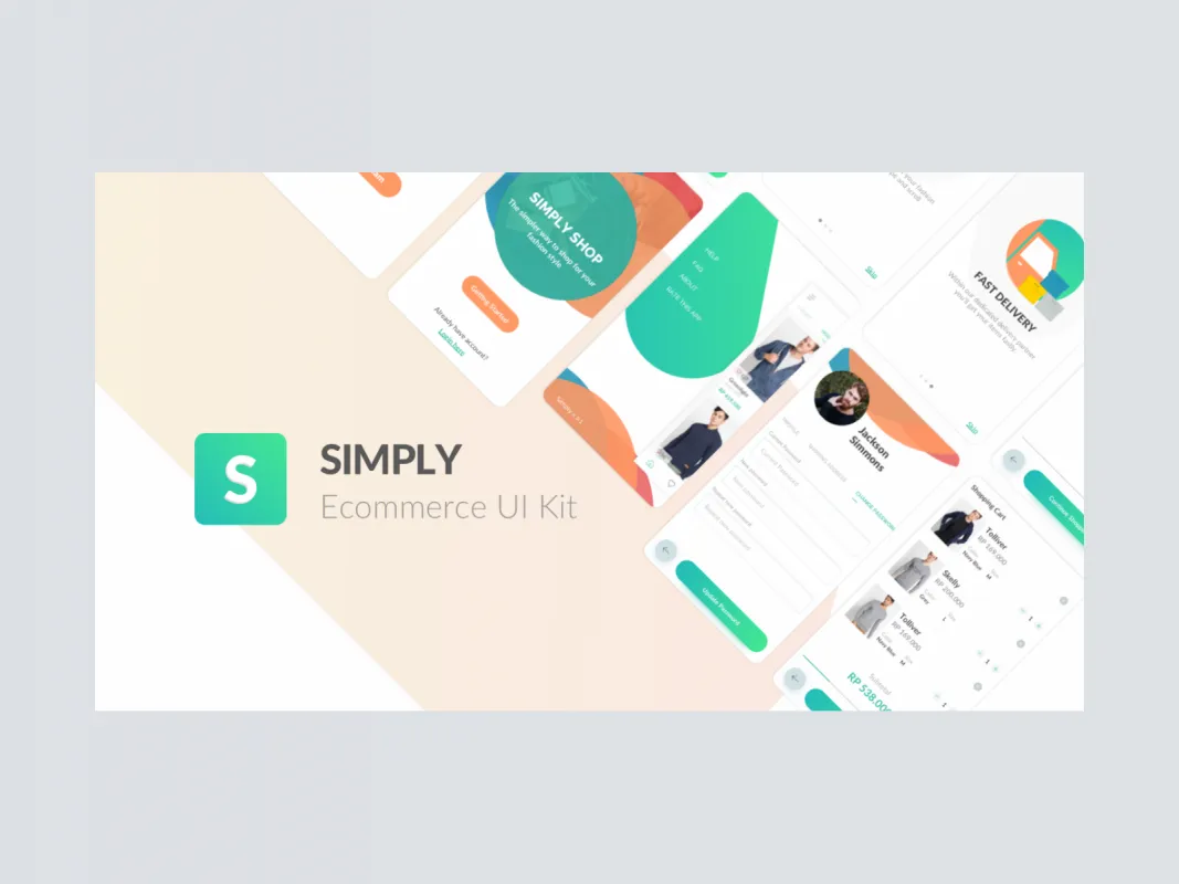 Simply eCommerce UI Kit  - Free Figma Template