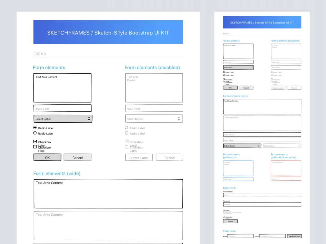 Sketchframes  - Free Figma Template