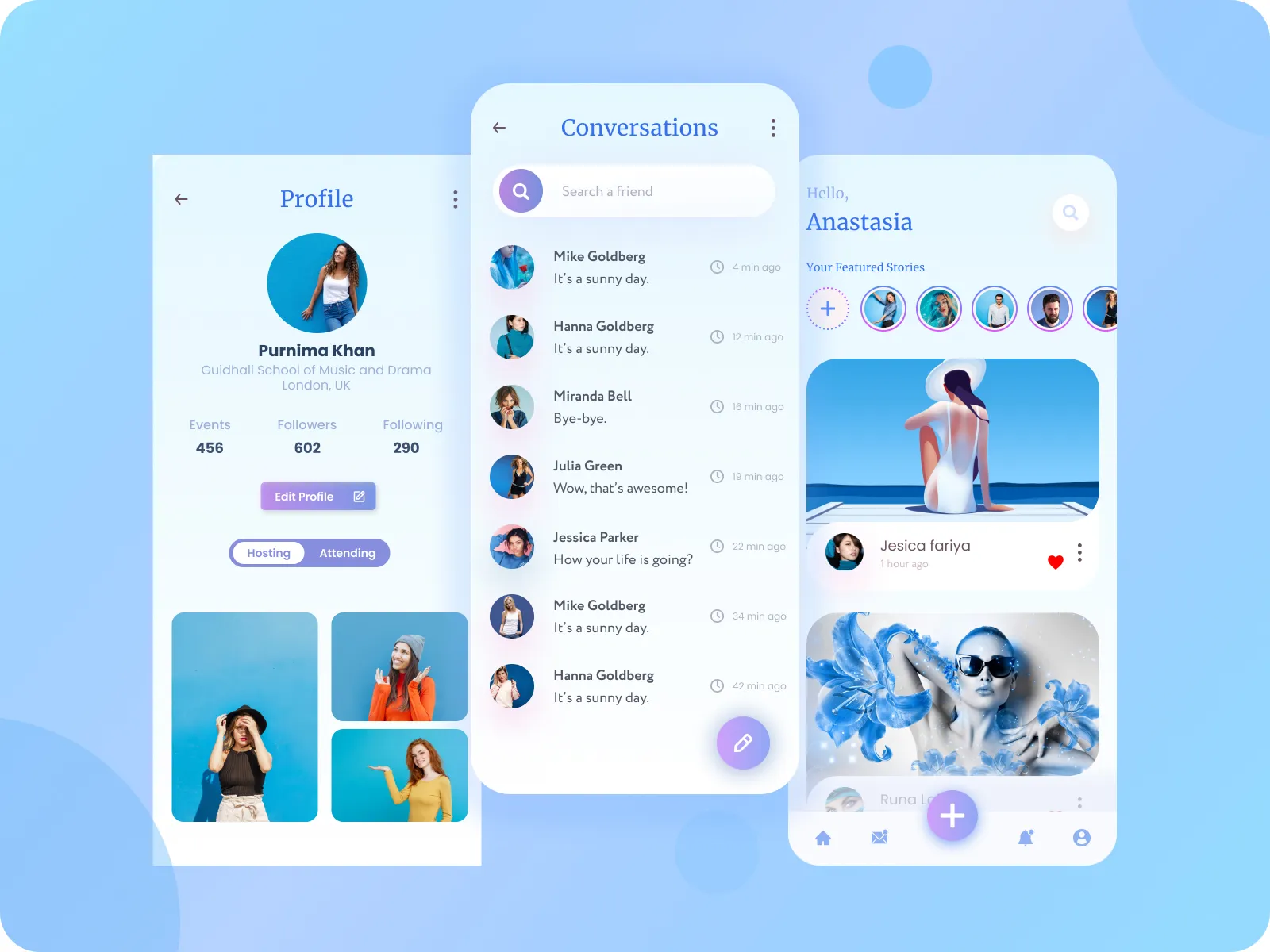 Snapchat App Redesign UI Kit for Figma and Adobe XD No 3