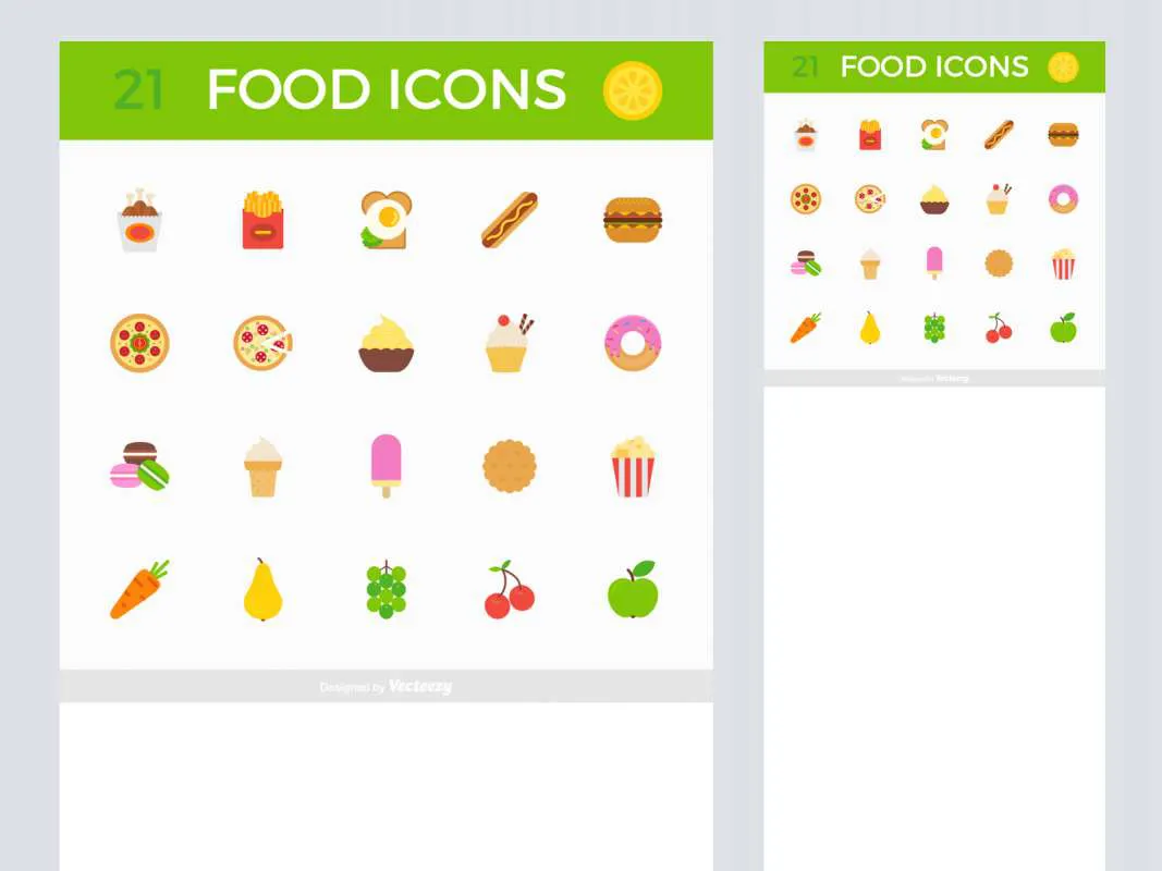 Tasty Food Free Icon Pack  - Free Figma Template
