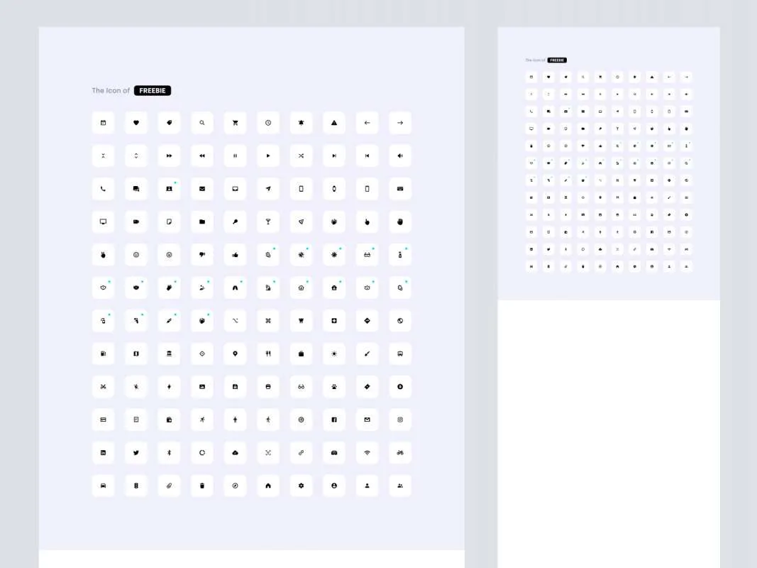 The Icon of - Perfect in every pixel  - Free Figma Template