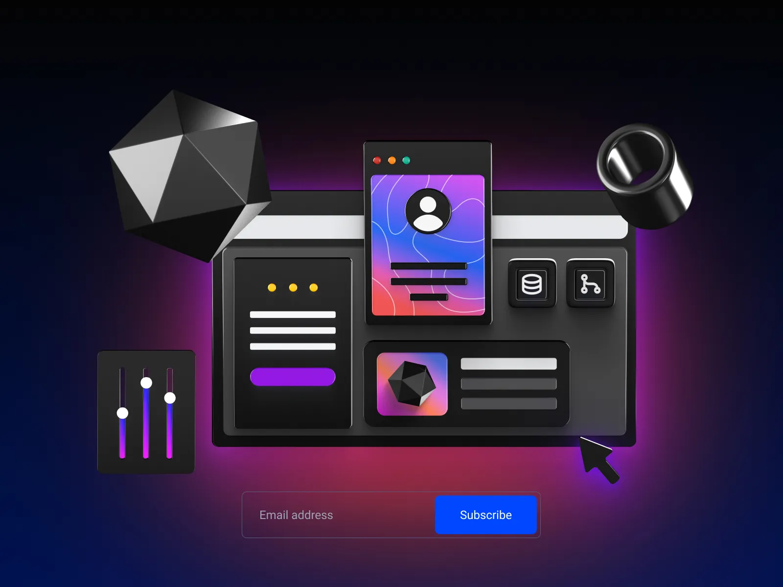UI Kit for 3D Presentations for Figma and Adobe XD No 3