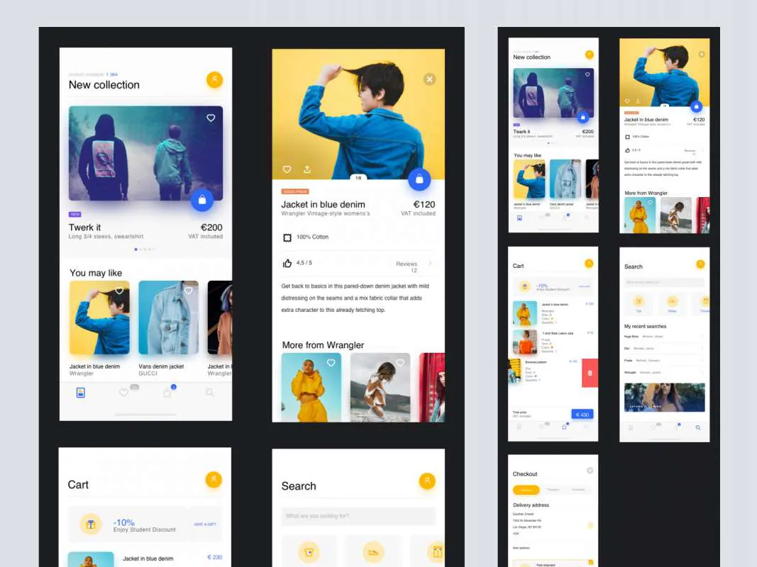 UI Shop Kit Freebie  - Free Figma Template