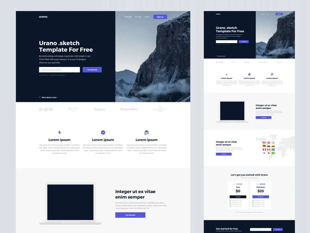 Urano Sketch  - Free Figma Template