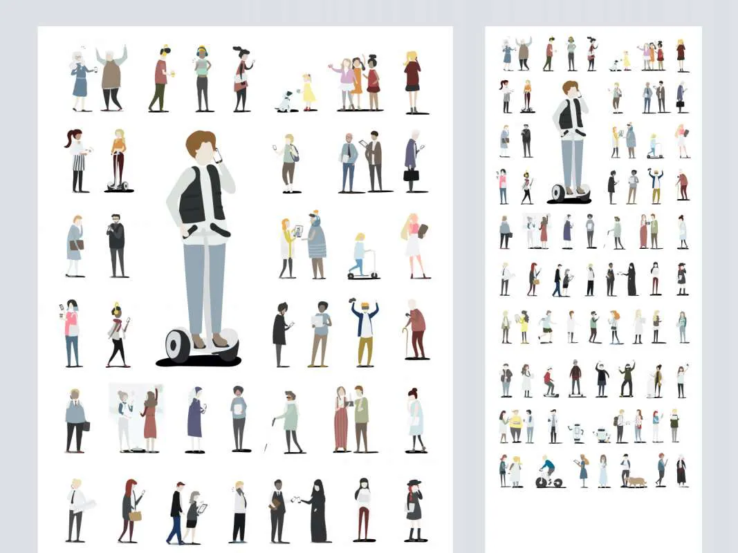 Vector Character Illustrations for Figma  - Free Figma Template