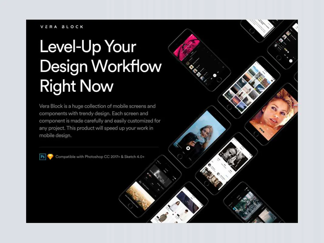 Vera Block Free UI Kit  - Free Figma Template