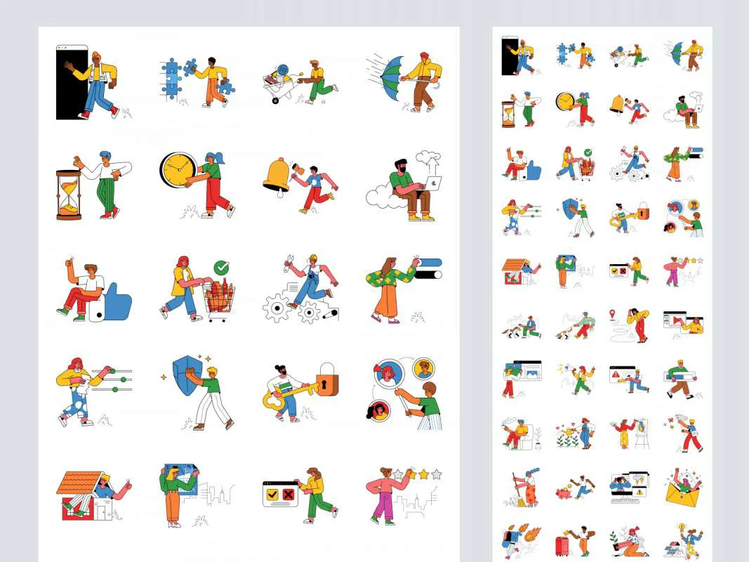 Zanzi Free Illustrations  - Free Figma Template