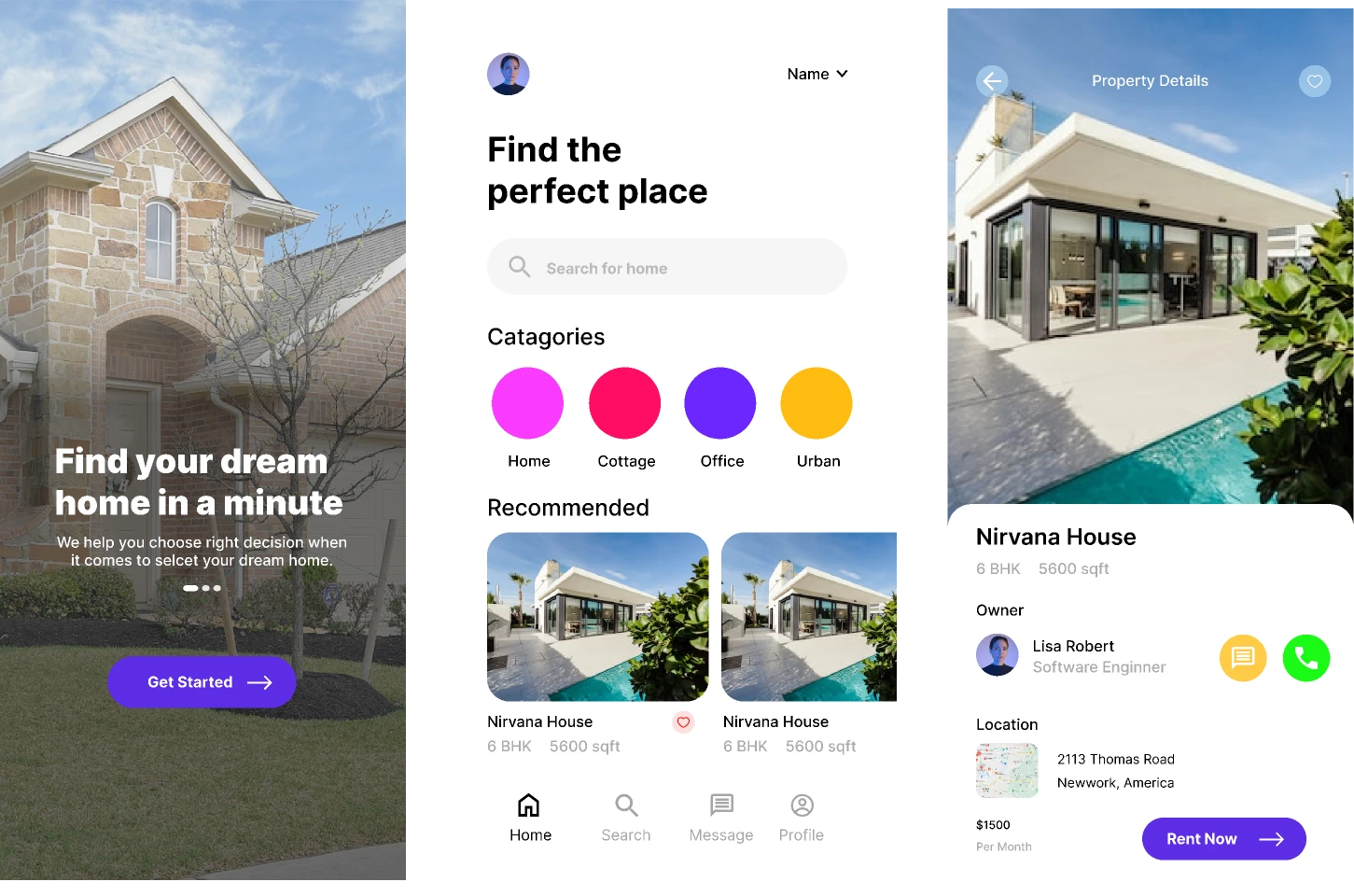Dream Home for Figma and Adobe XD