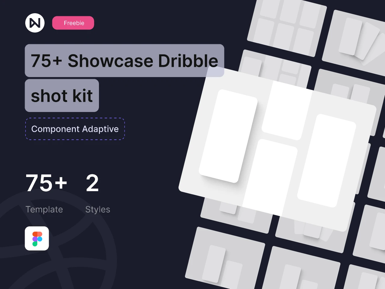 Dribbble Shot Kit for Figma and Adobe XD