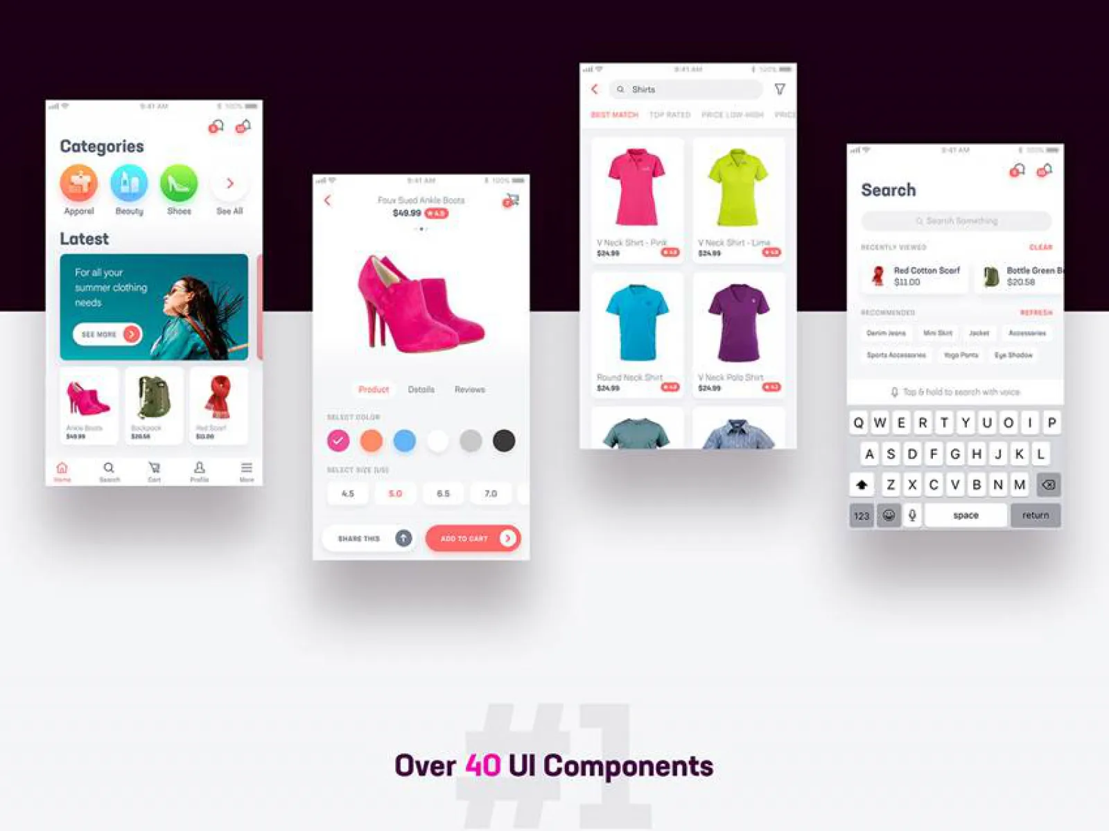 E-Comm Free UI Kit  - Free Figma Template