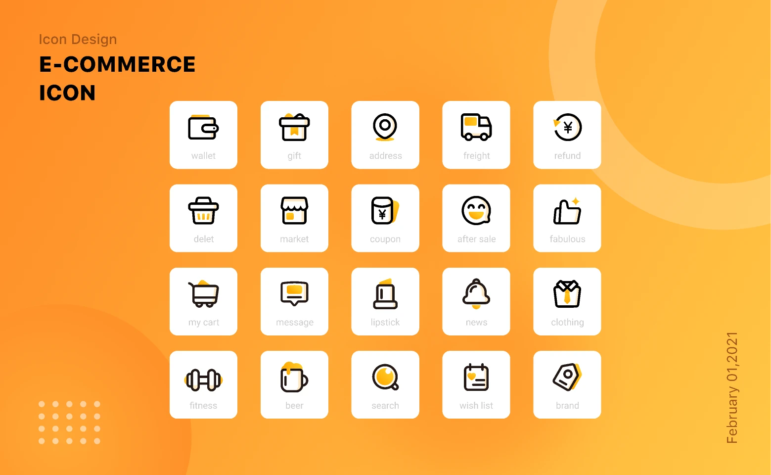 E-COMMERCE ICON for Figma and Adobe XD