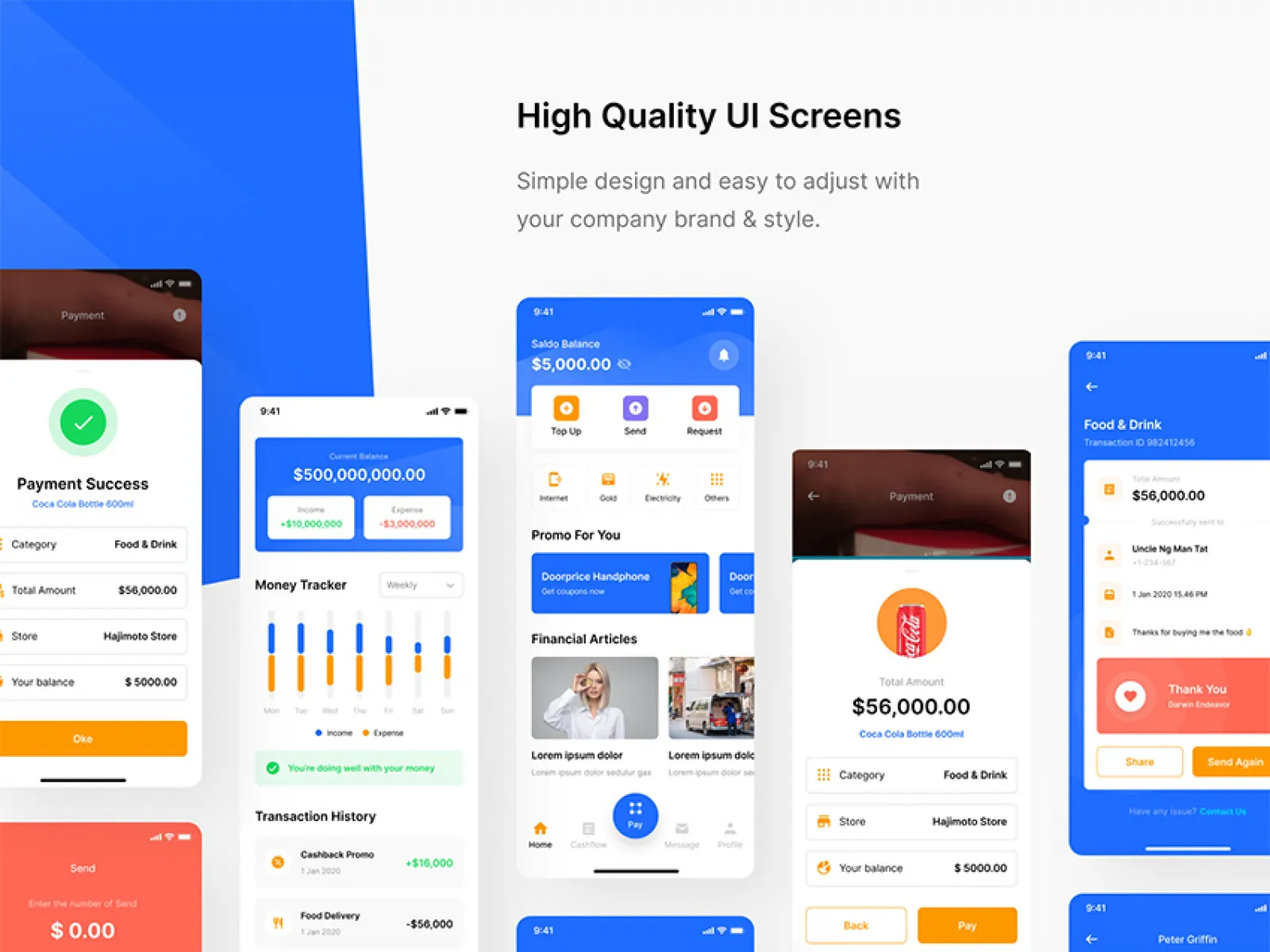 E-Wallet Mobile App UI  - Free Figma Template