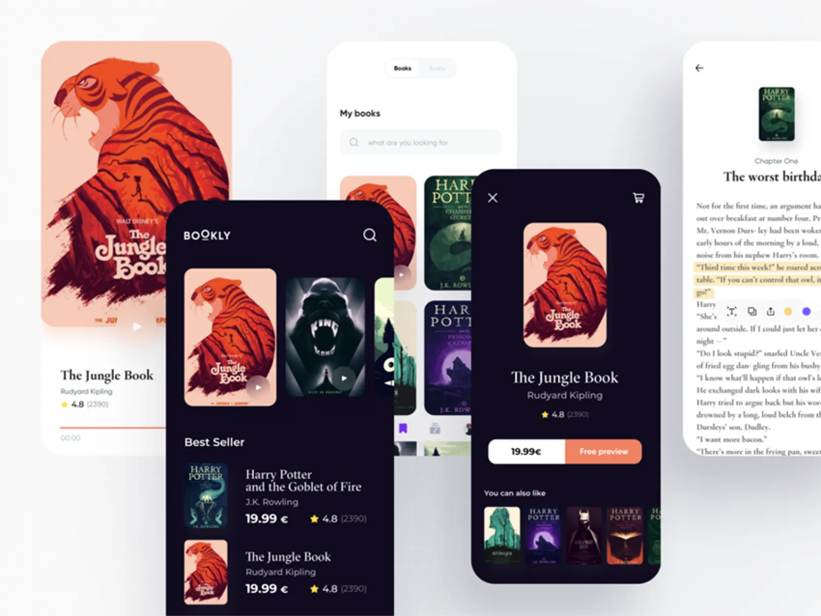 eBook Reader  - Free Figma Template