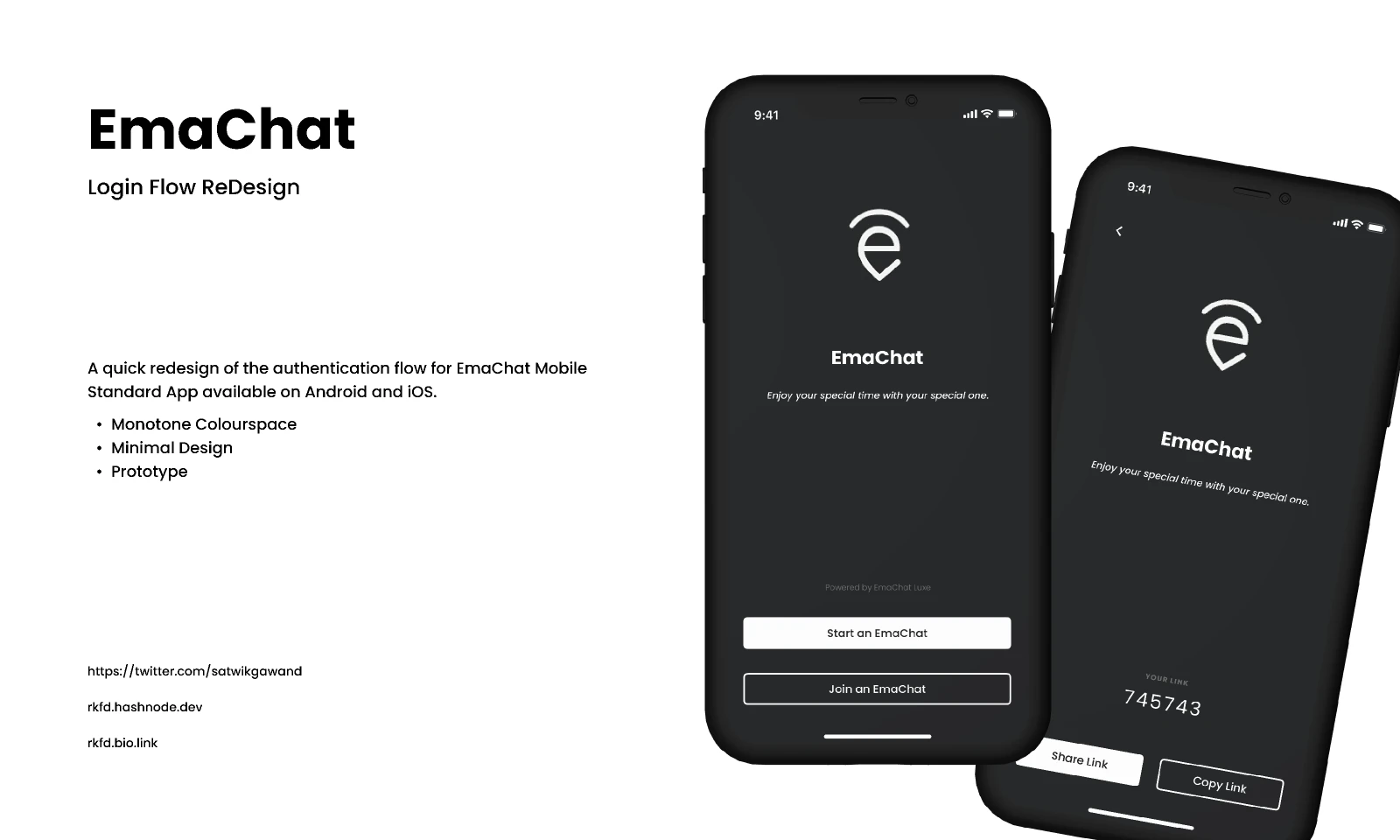 EmaChat Auth Redesign for Figma and Adobe XD