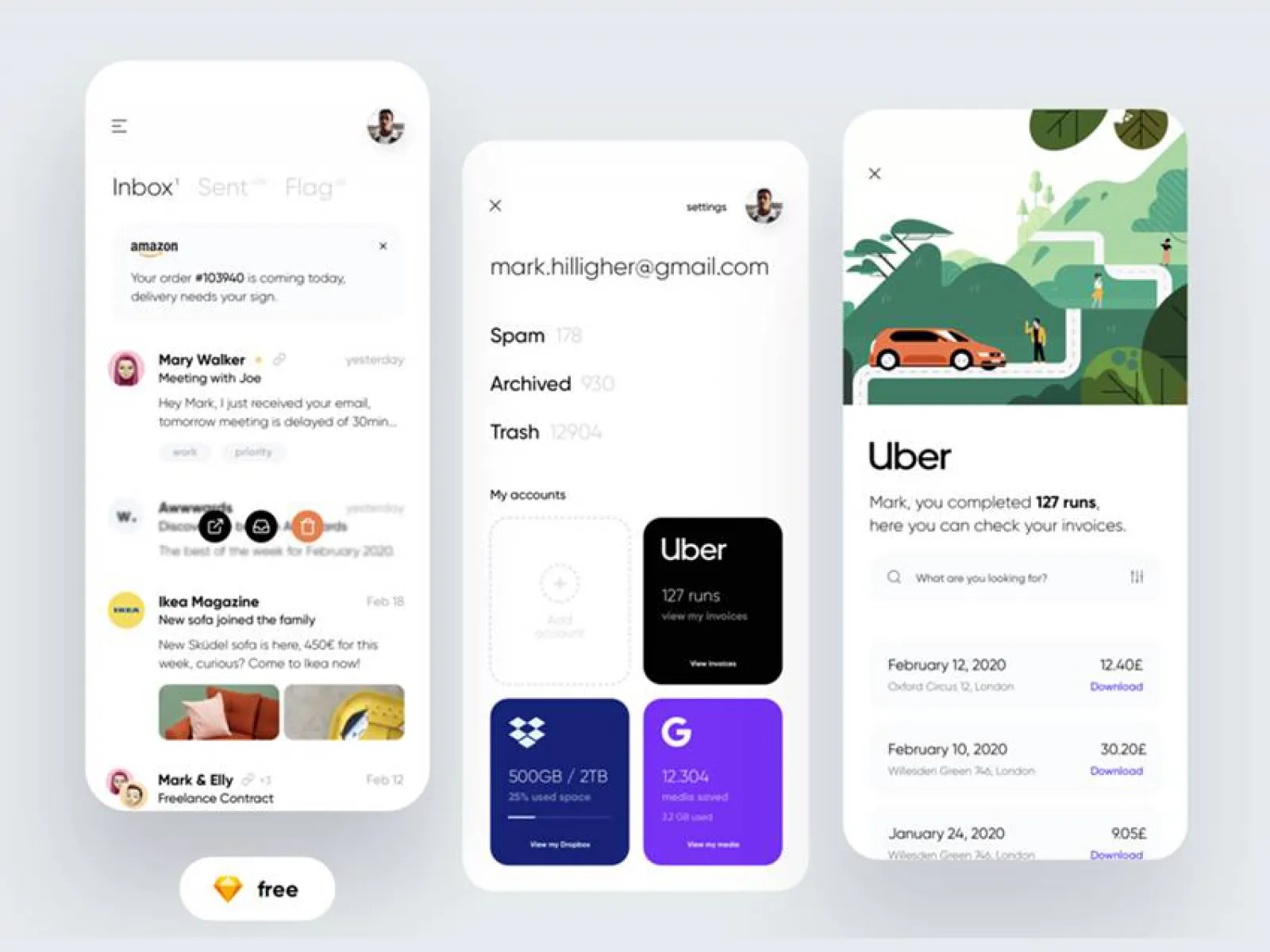 Email Buddy UI Kit  - Free Figma Template
