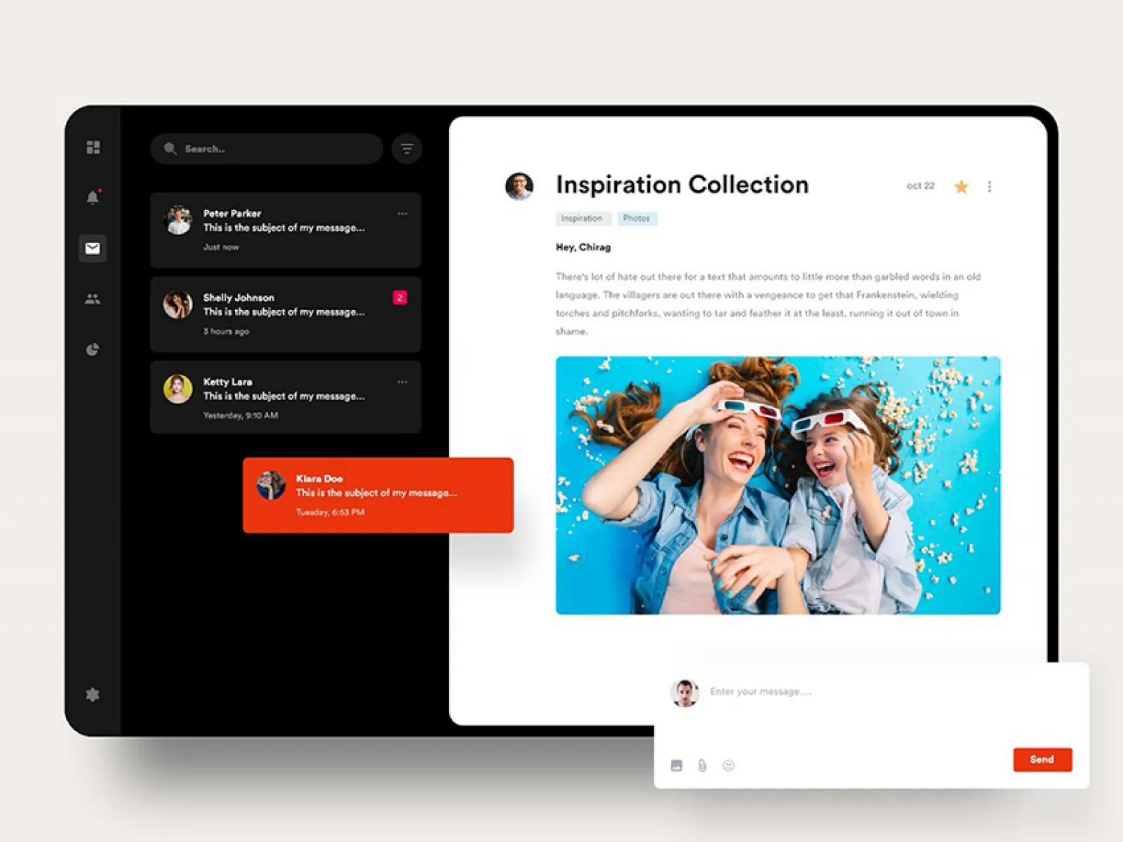 Email Web Template Design  - Free Figma Template