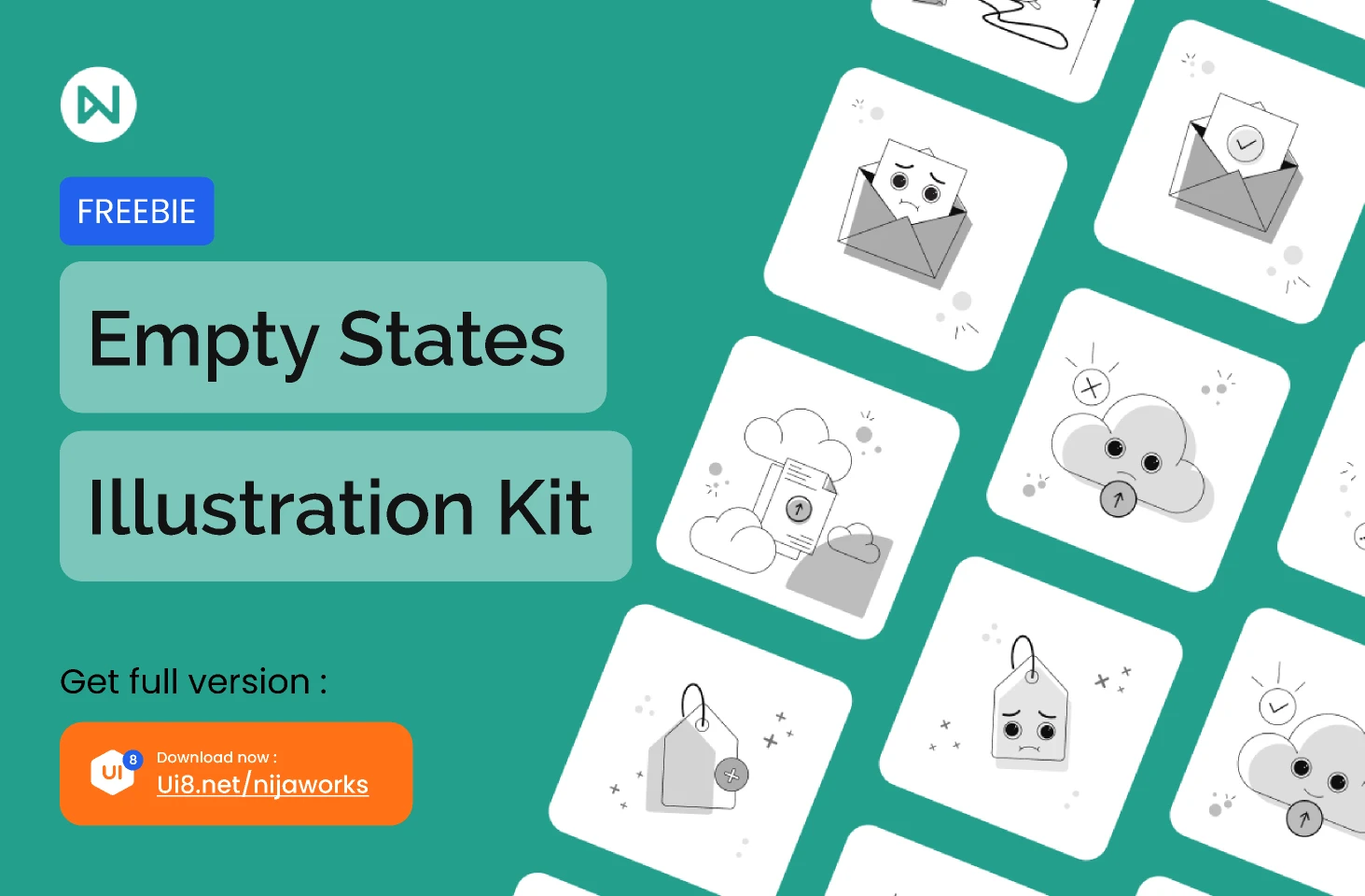 Empty State Illustration Kit for Figma and Adobe XD