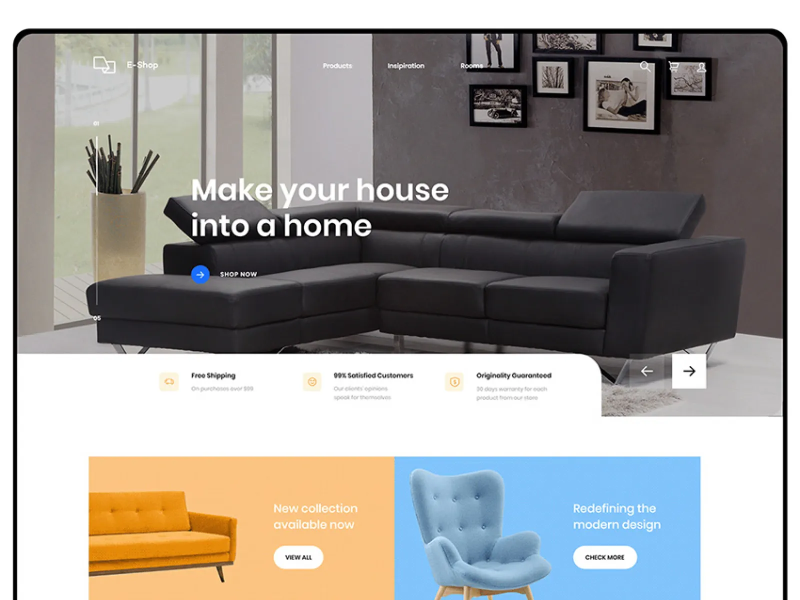 eShop App and Web UI Kit  - Free Figma Template