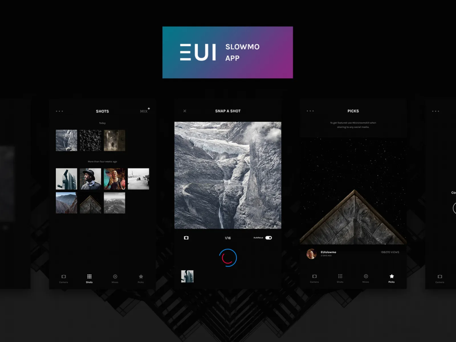 EUI Slowmo App Design  - Free Figma Template