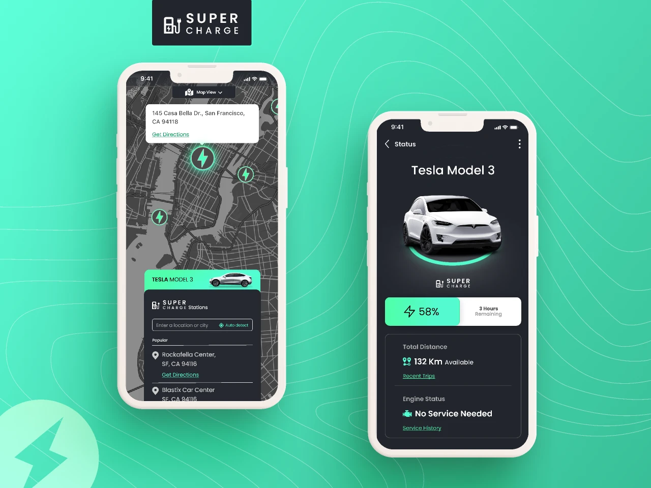 EV Charging App for Figma and Adobe XD