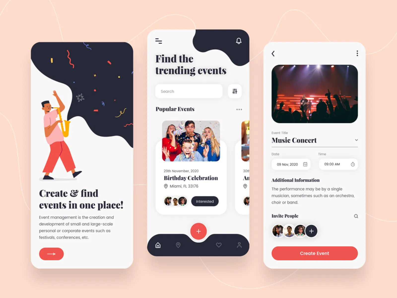 Event Management App  - Free Figma Template