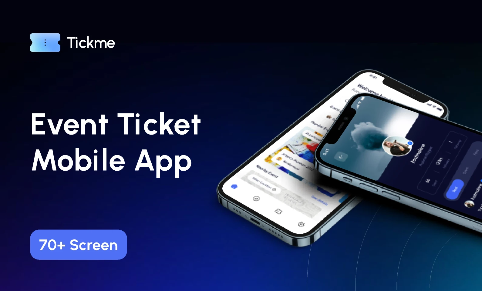 Event Ticket Mobile App - Pickolab Studio for Figma and Adobe XD