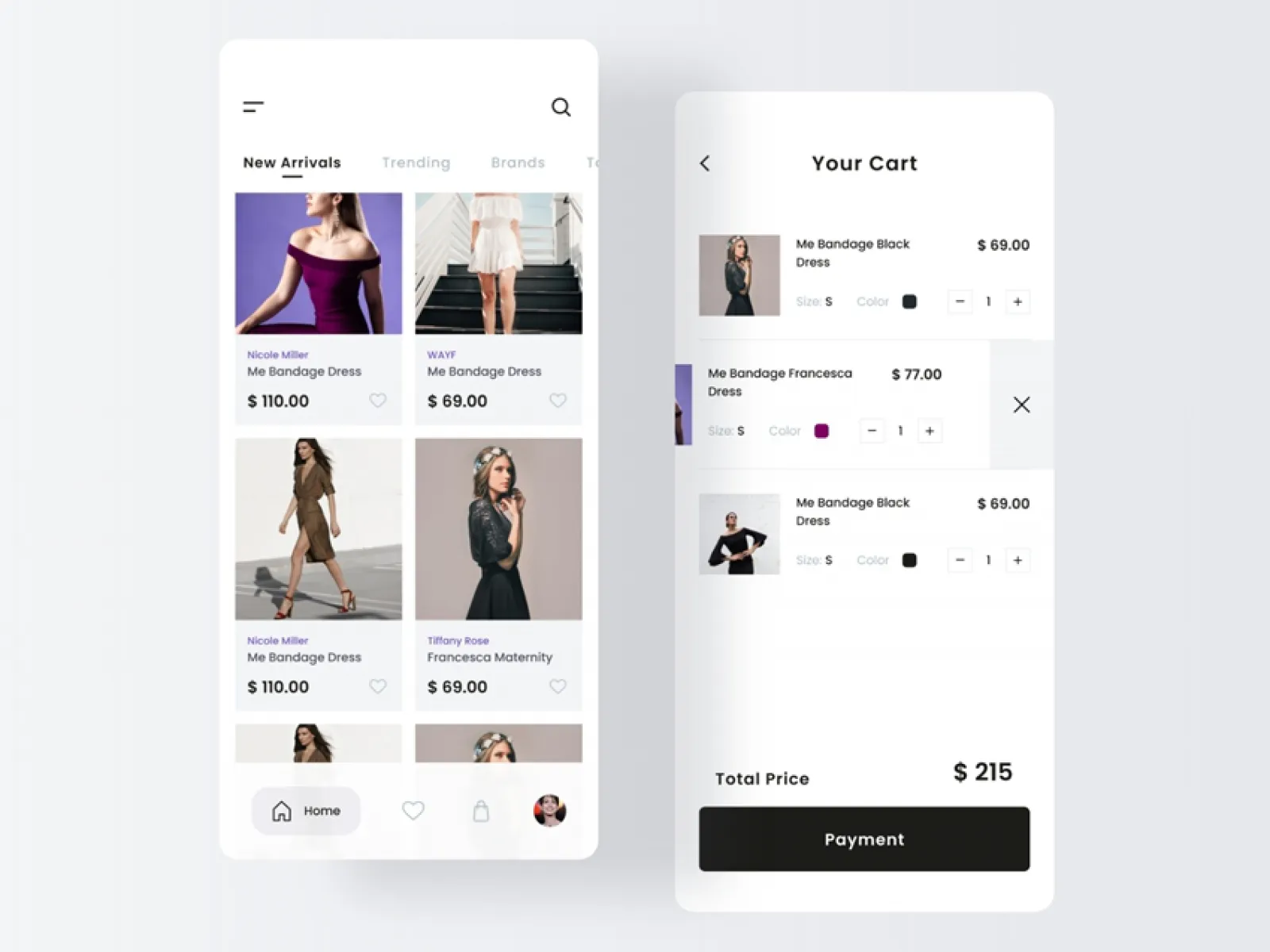 Fashion Store App Design  - Free Figma Template