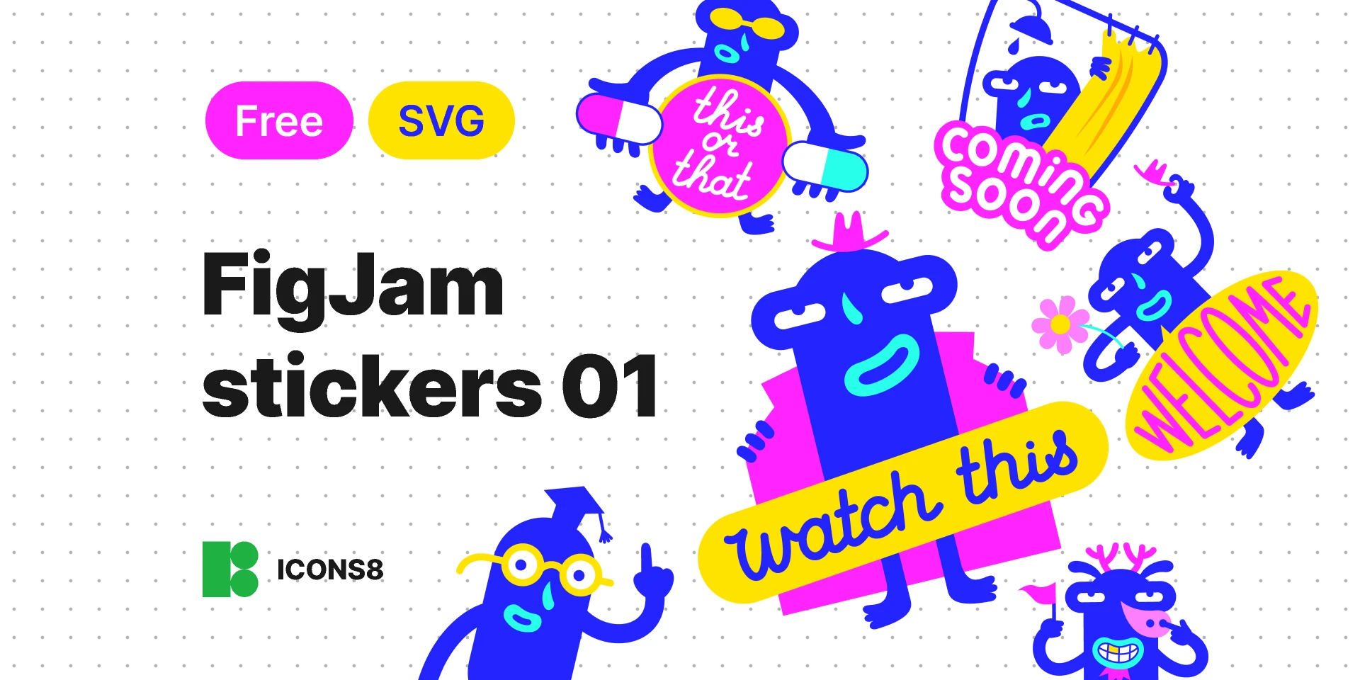 FigJam stickers in SVG for Figma and Adobe XD