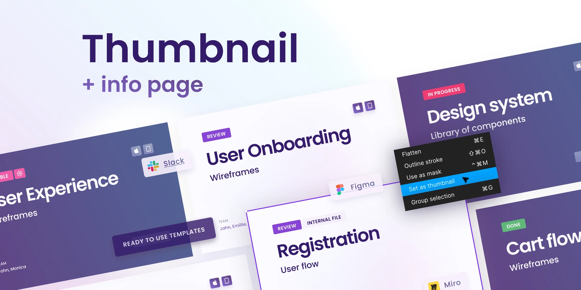 Figma Cover - Thumbnail Template for Figma and Adobe XD