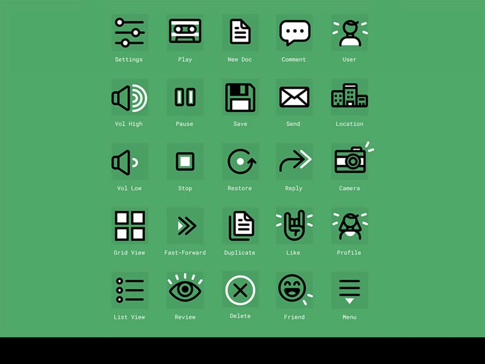 Figma Free Iconset Vol. 1  - Free Figma Template