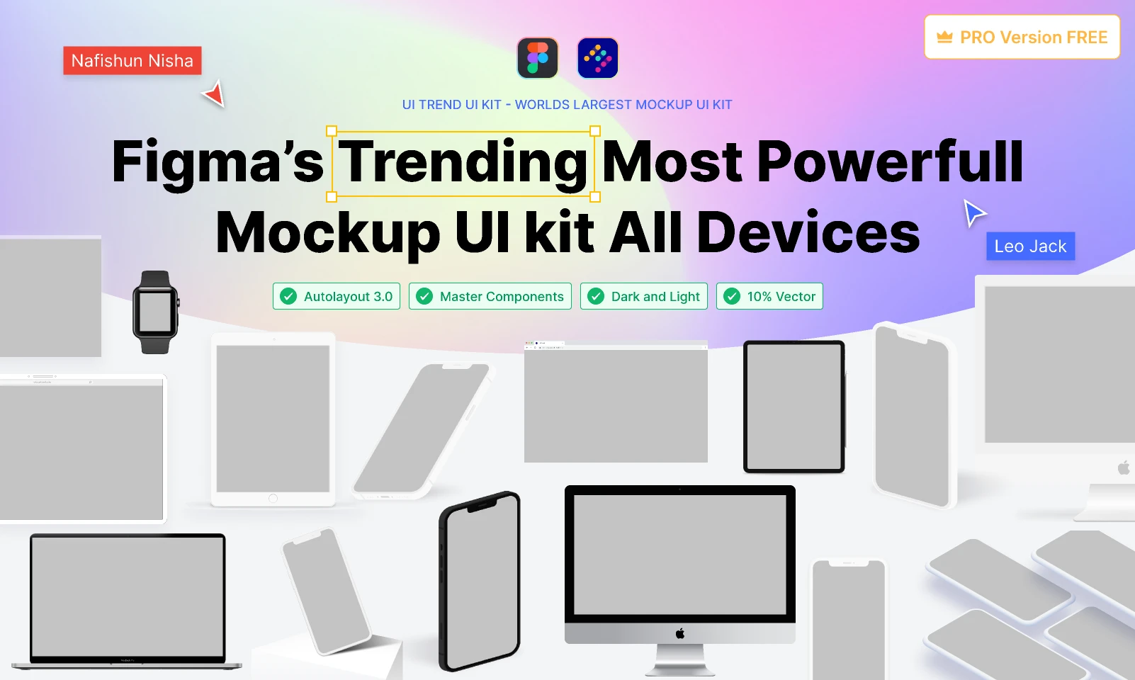 Figmas Trending Most Powerfull Mockup UI Kit Minimal Devices (Zara) for Figma and Adobe XD