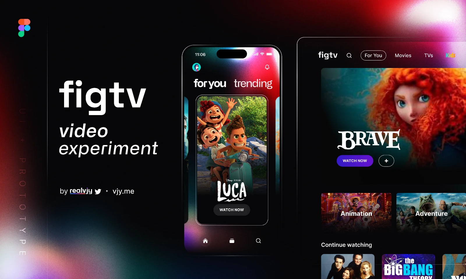 Figtv Video Experiment for Figma and Adobe XD