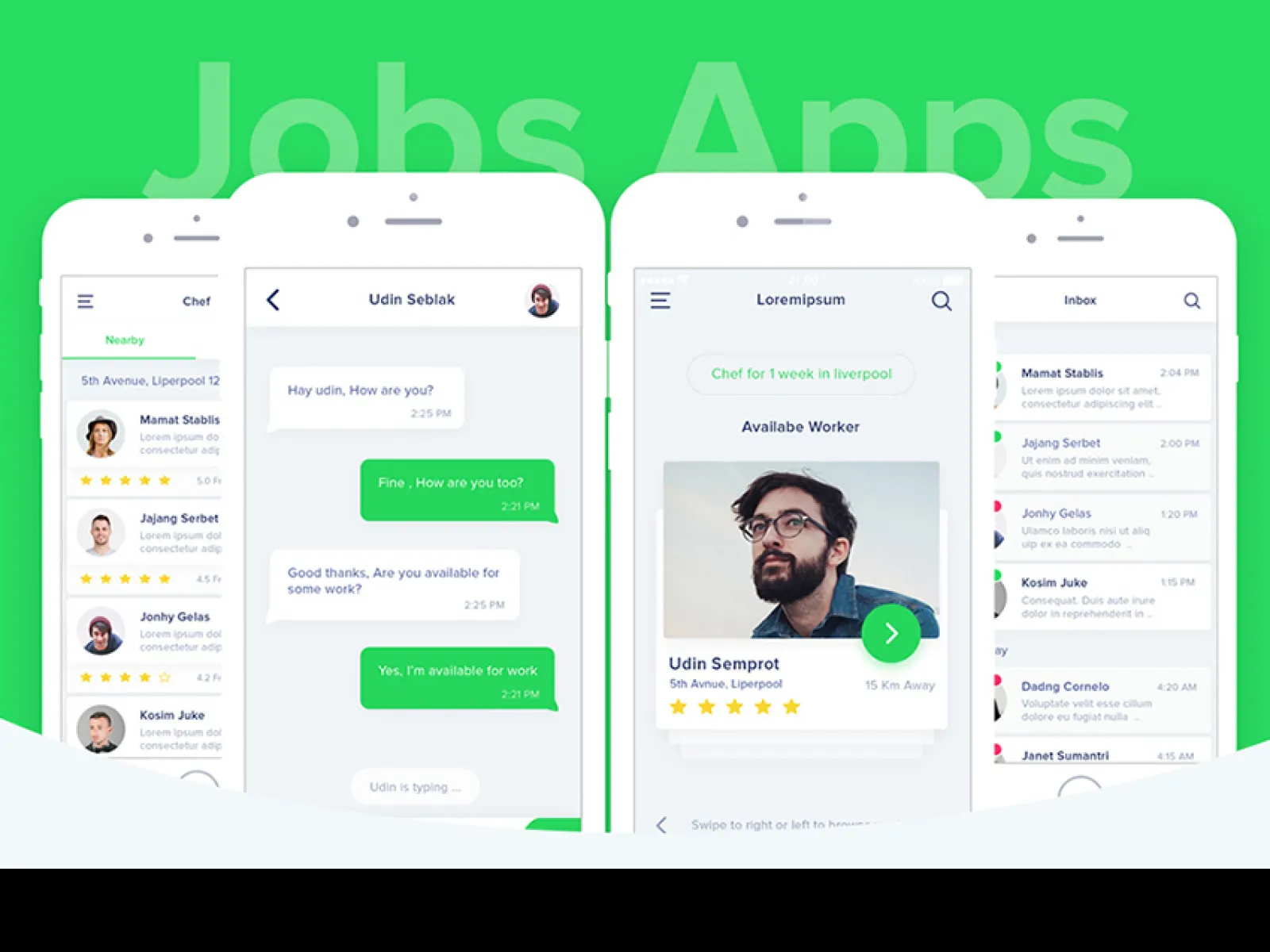 Find A Job App UI  - Free Figma Template