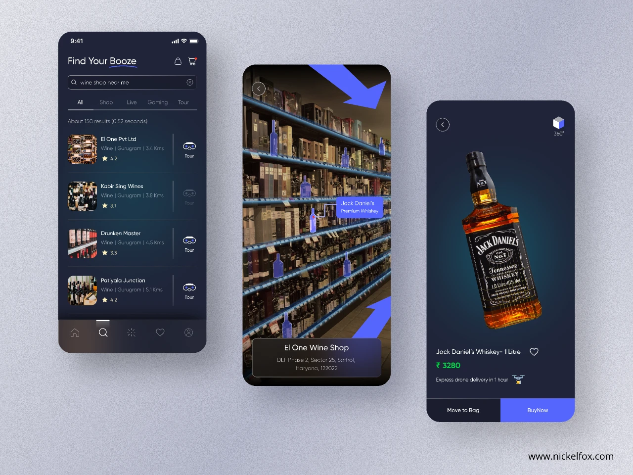 Find Your Booze for Figma and Adobe XD