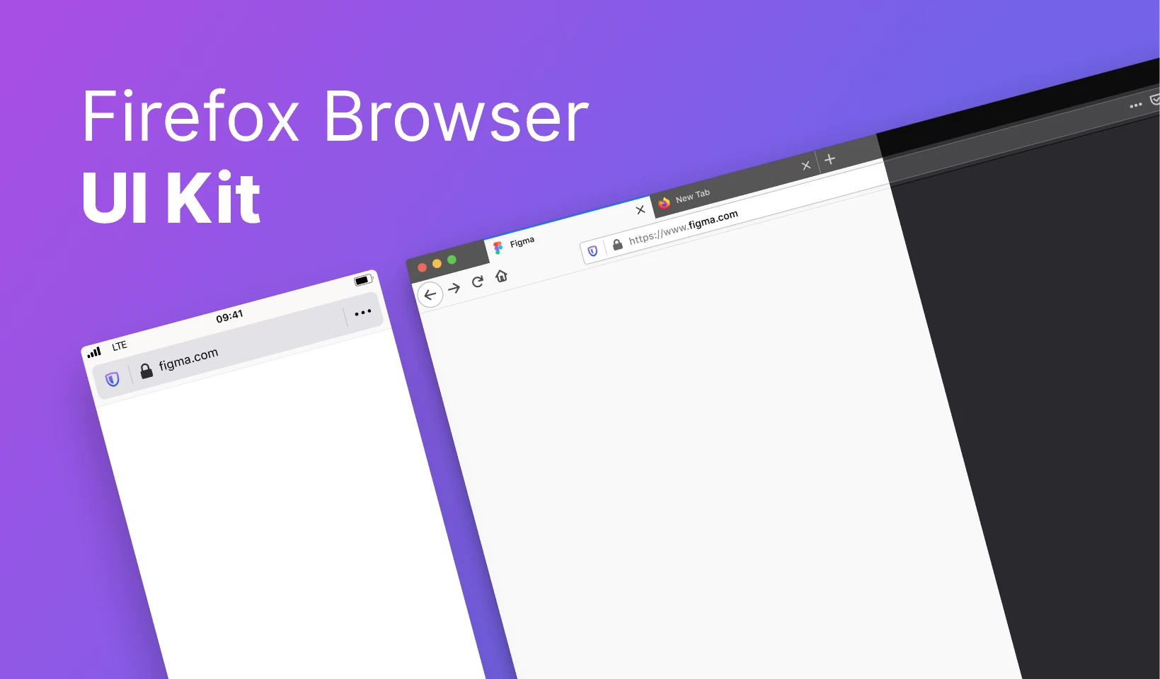 Firefox Browser UI Kit for Figma and Adobe XD