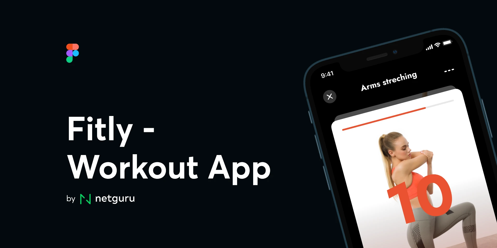 Fitly - Workout App for Figma and Adobe XD