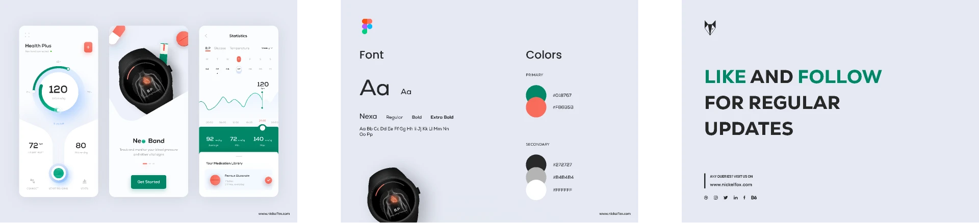 Fitness Band for Figma and Adobe XD