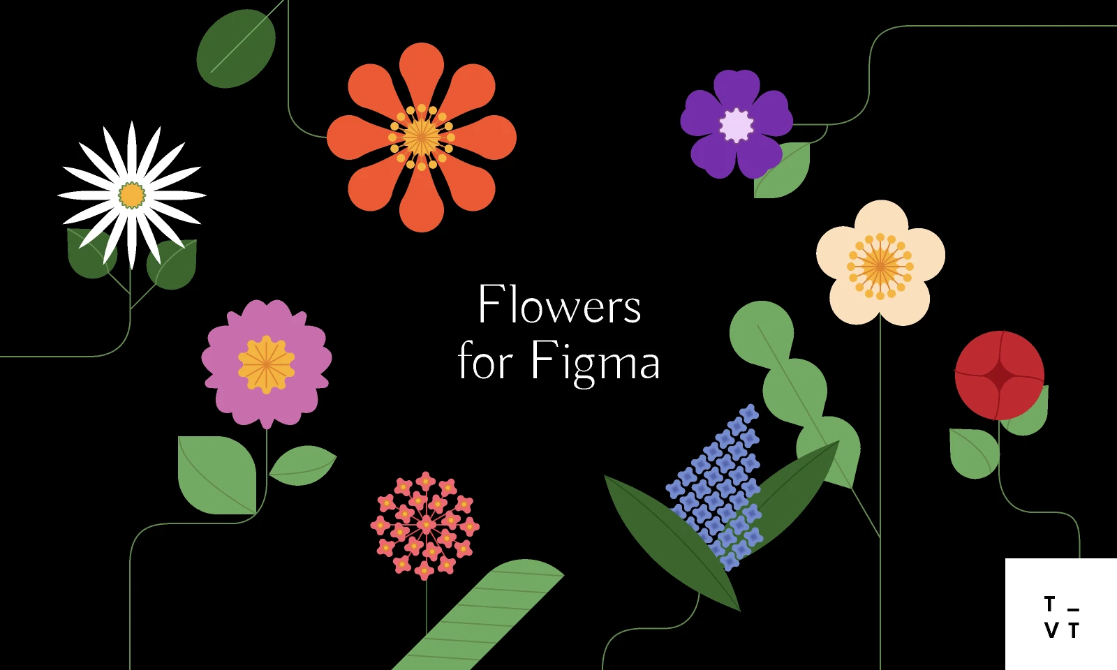 Flowers for Figma for Figma and Adobe XD