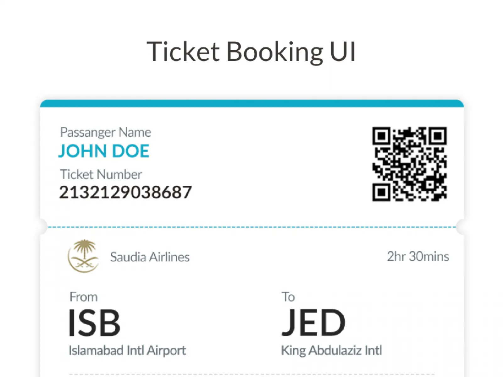 Flying Ticket Booking UI  - Free Figma Template