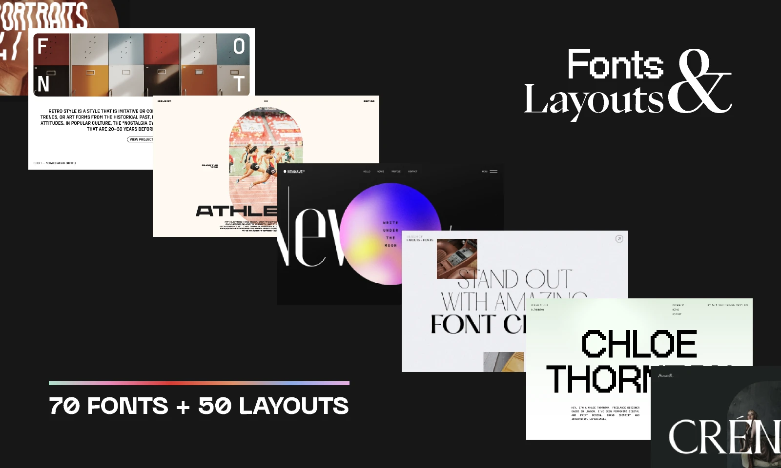 Fonts & Layouts [5 Free Layouts] for Figma and Adobe XD