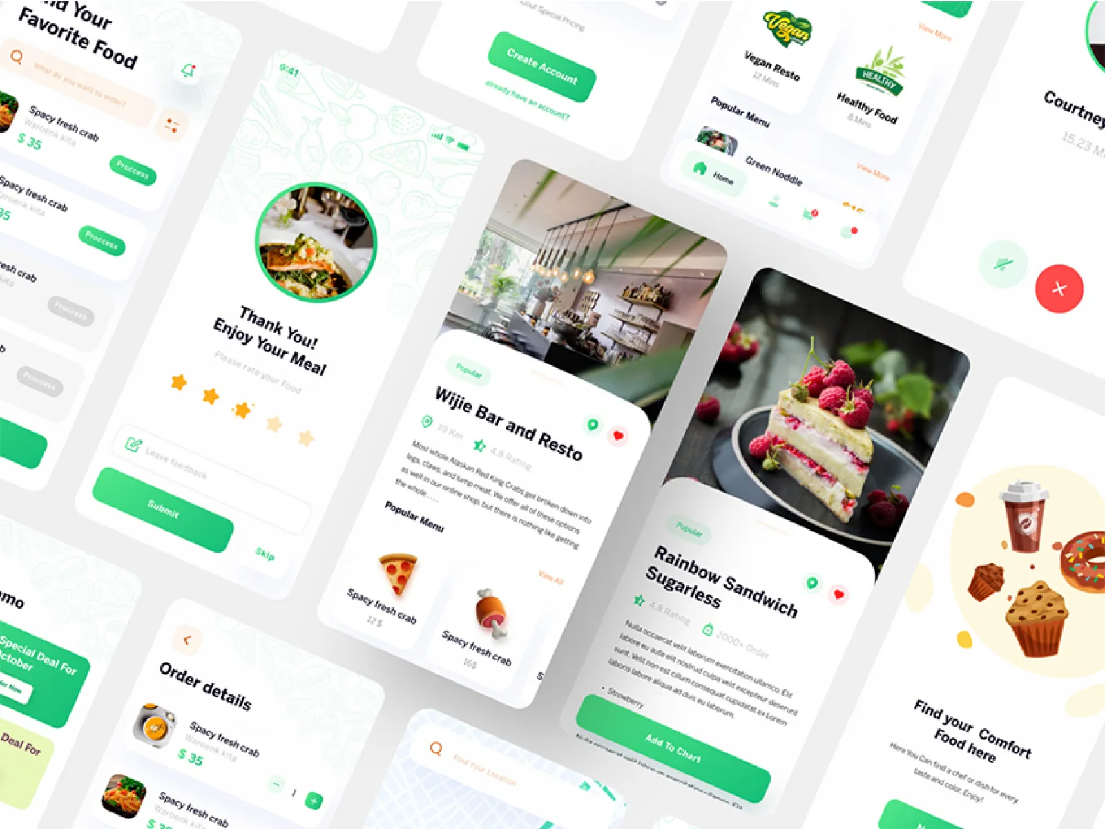 Food Delivery App UI  - Free Figma Template