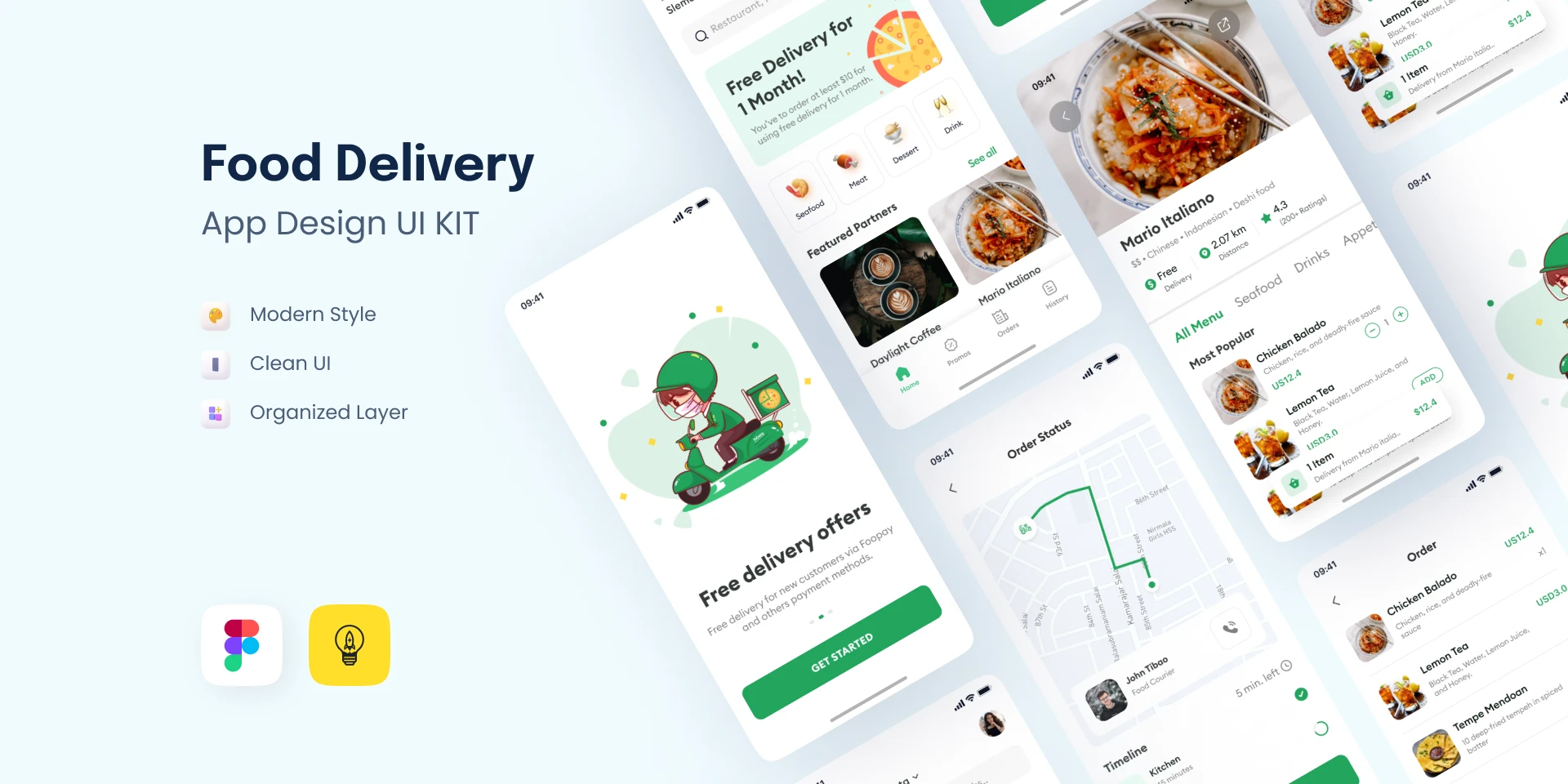 Food Delivery - Only $5 for Figma and Adobe XD
