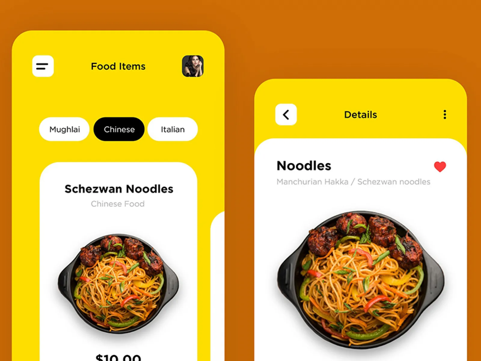 Food mobile App UI design  - Free Figma Template