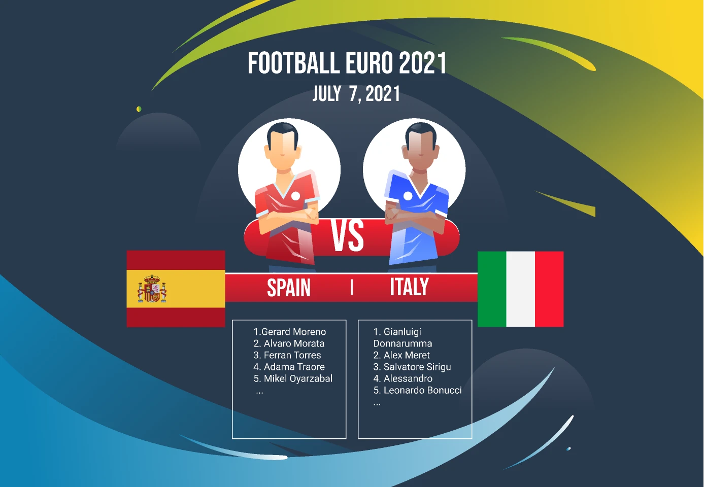 Football euro 2021 for Figma and Adobe XD
