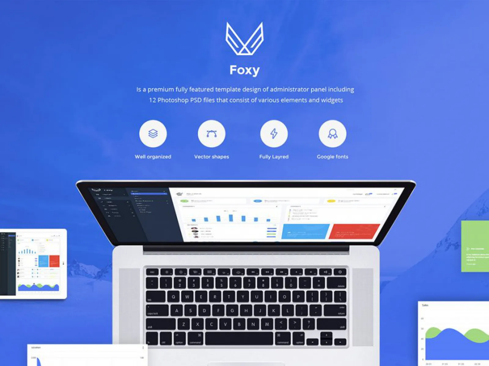 Foxy Admin UI Dashboard  - Free Figma Template