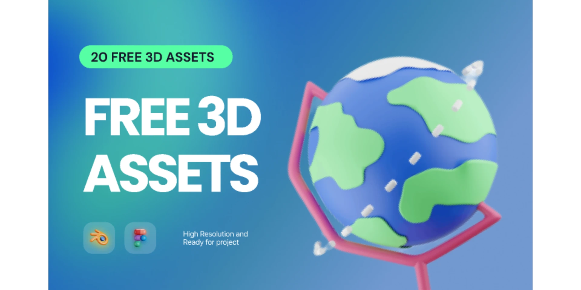 Free 3D Assets for Figma and Adobe XD