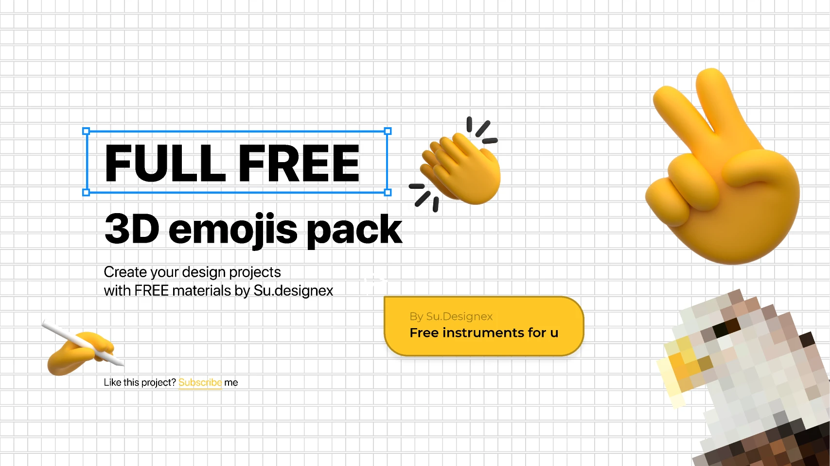 FREE 3D emojis pack for Figma and Adobe XD
