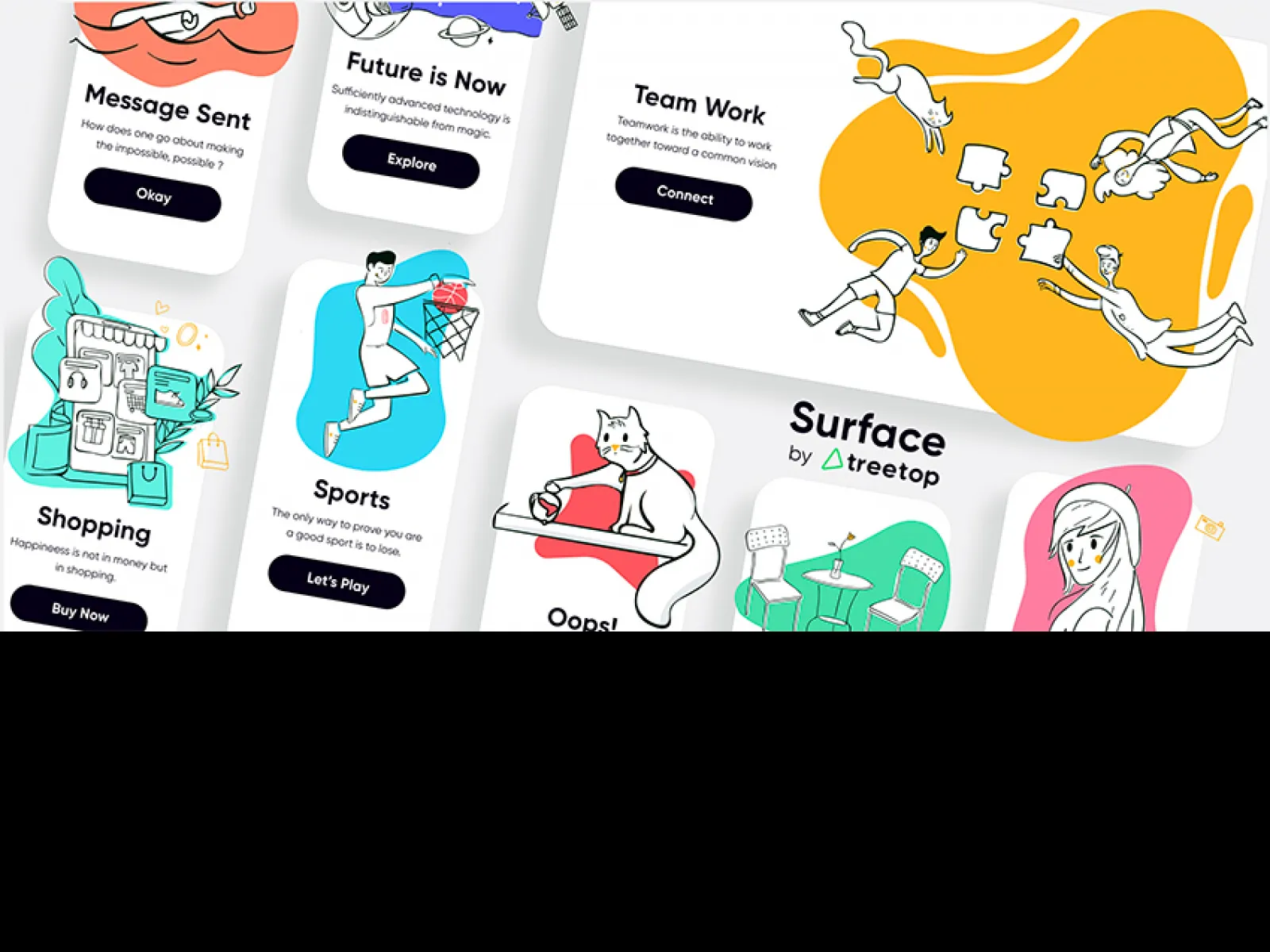 FREE 60 illustrations Pack  - Free Figma Template