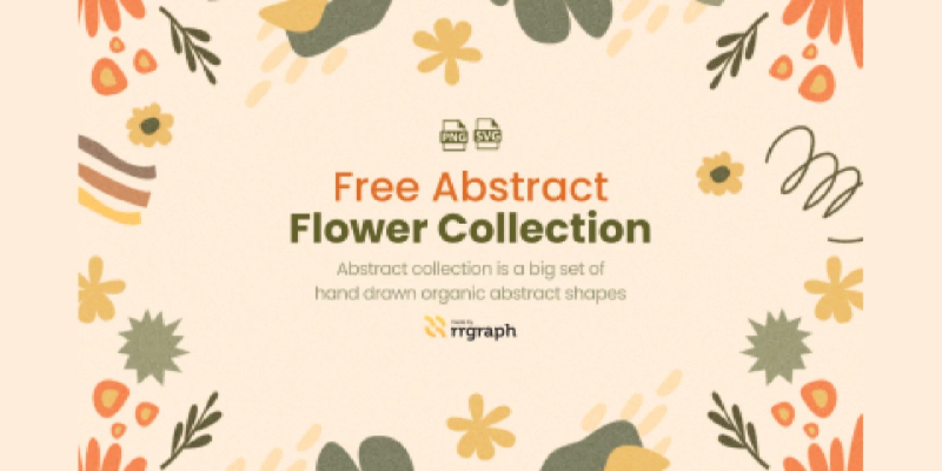 Free Abstract Flower Elements Collection for Figma and Adobe XD