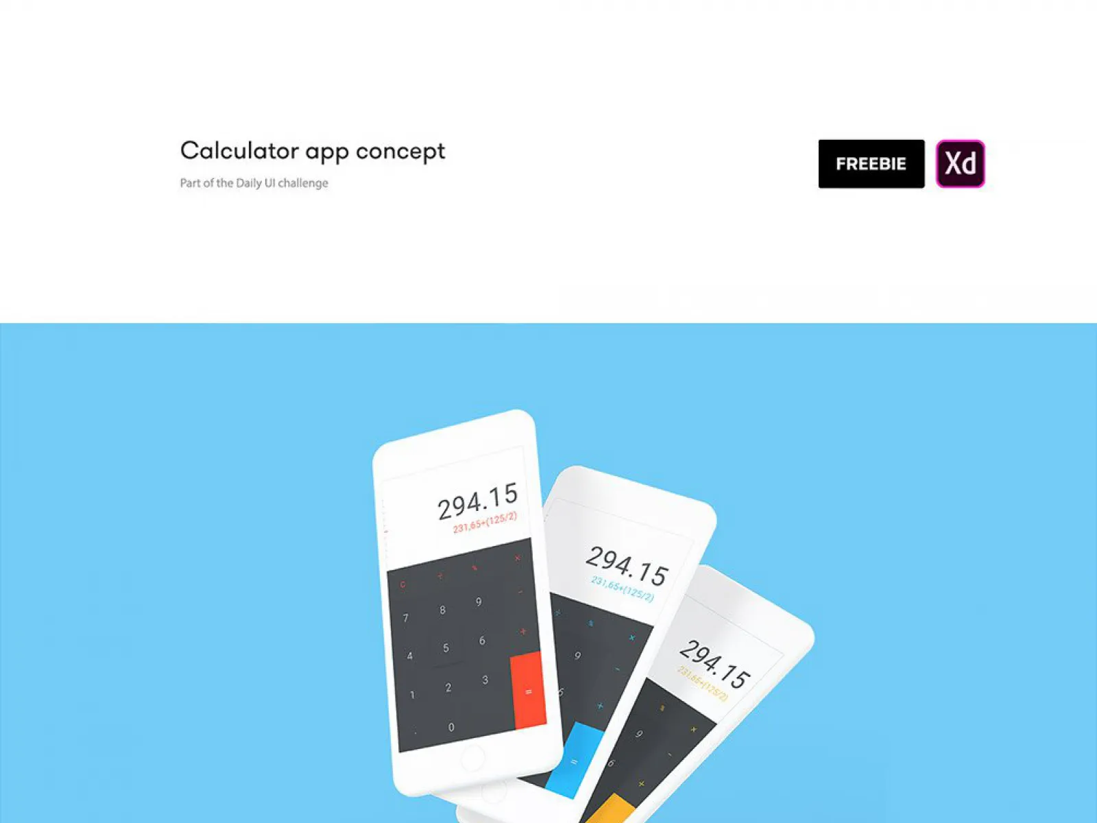 Free Calculator UI Kit  - Free Figma Template